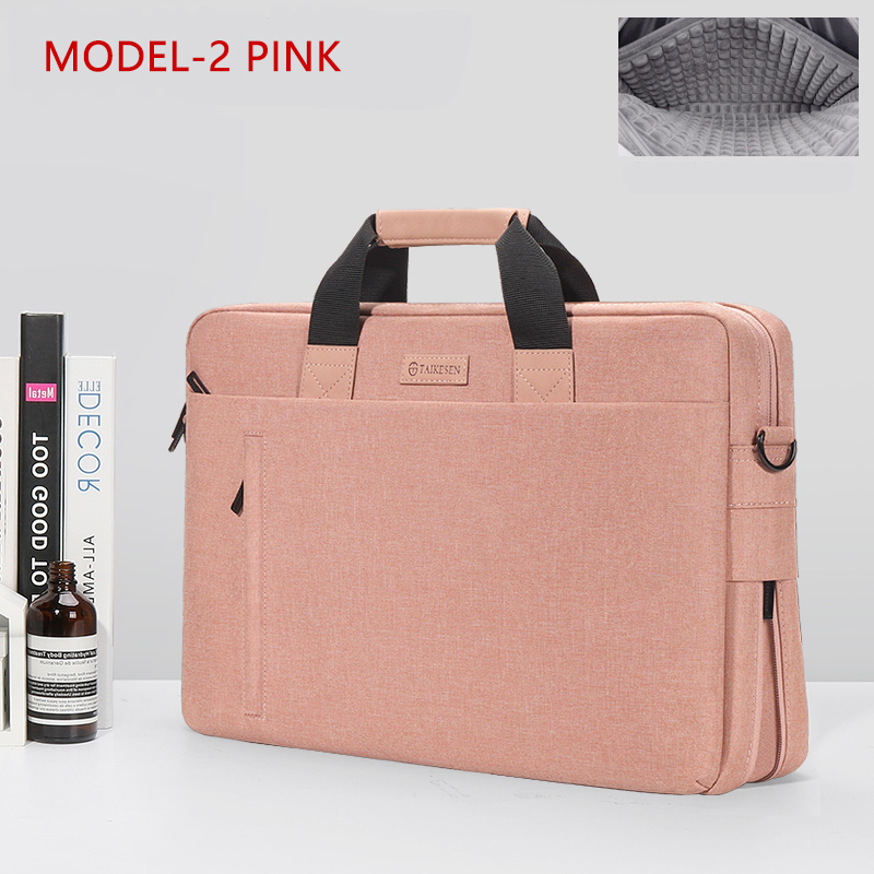 Laptop Bag Case for Macbook Air Pro Retina 13 14 15 Laptop Sleeve 15.6 Notebook Bag For Dell Acer Asus HP Business Women Handbag: 13.3inch / MODEL 2-PINK