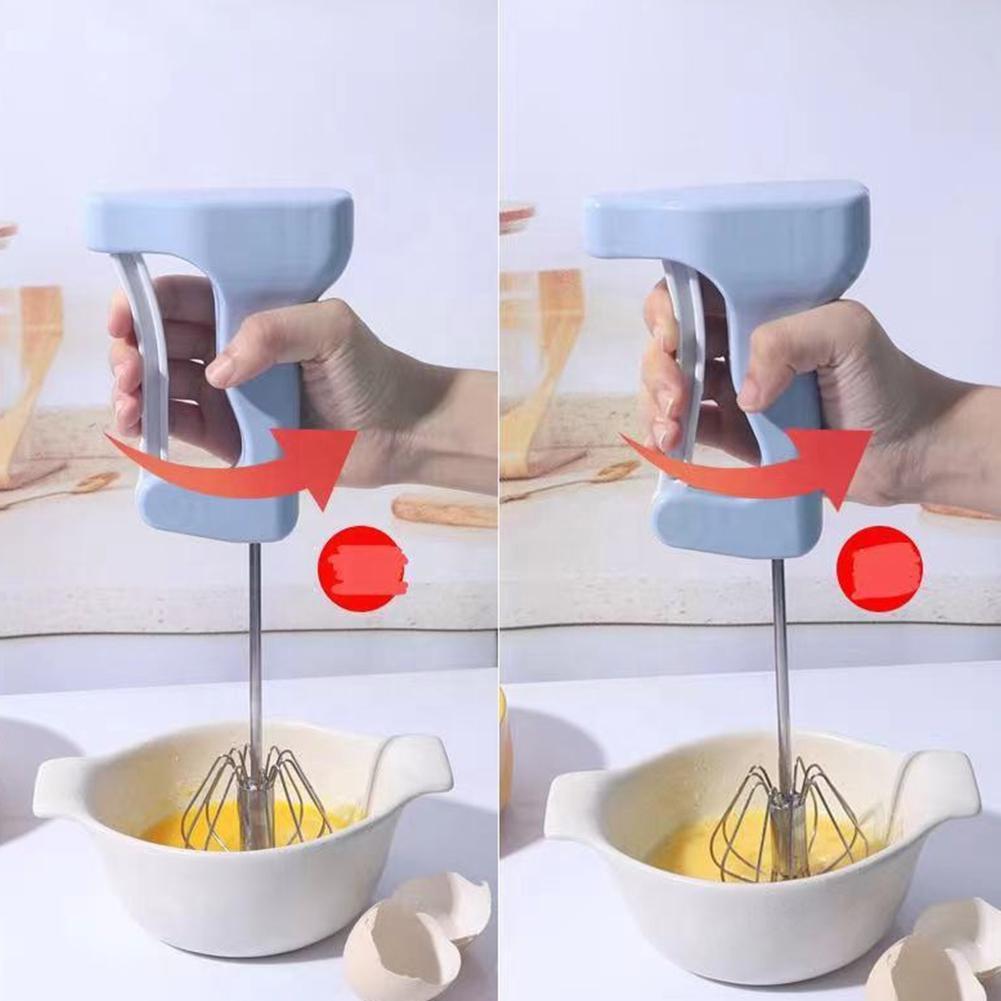 Hand Kleine Semi-Automatische Eiklopper Meel Mixer 304 Ei Gadgets Zelf Keuken Draaien Manual Klop Gereedschap Roerder Staal C5z6