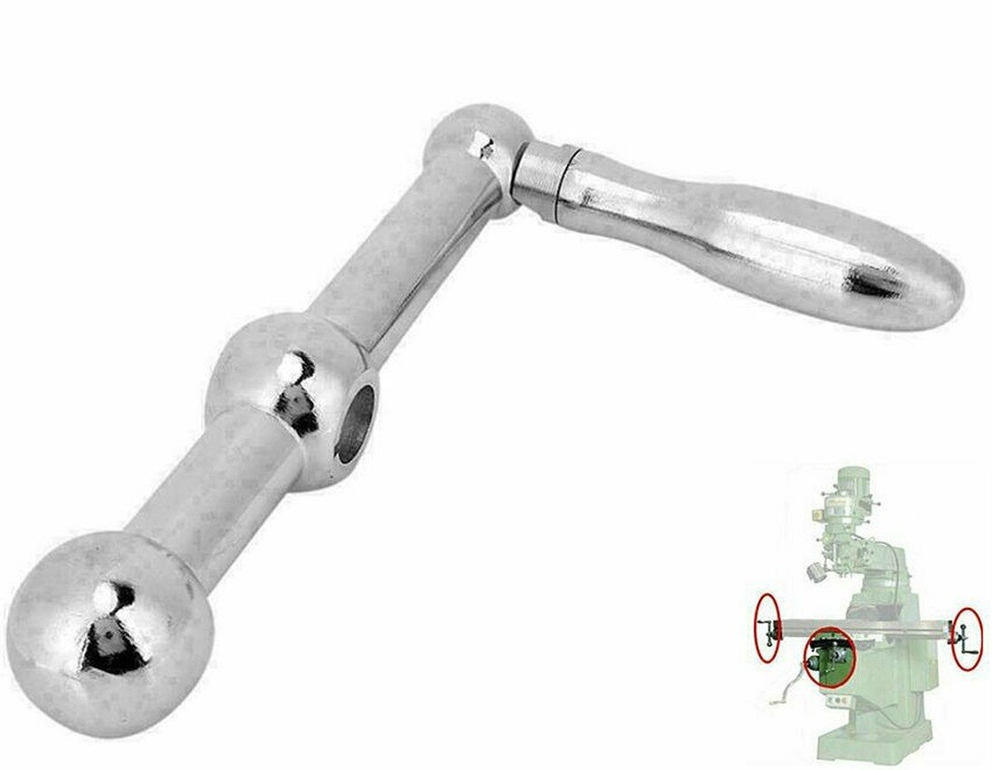 1Set Bridgeport Milling Machine Part ThreeBall Crank Table Handle Mill Tools cnc milling machine