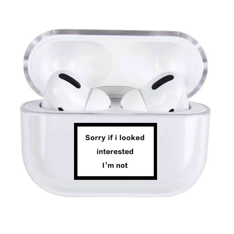 Funda rígida transparente bonita para Apple Airpods funda para auriculares con dibujos animados divertidos para Airpod Pro/2/1: For Pro -9