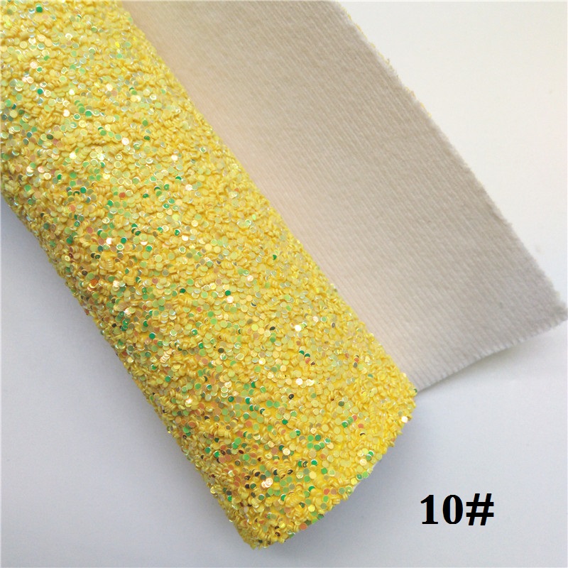 Glitterwishcome 21X29CM A4 taille paillettes tissu, gros cuir pailleté, Faux cuir PU tissu vinyle pour les arcs, GM502A: 10