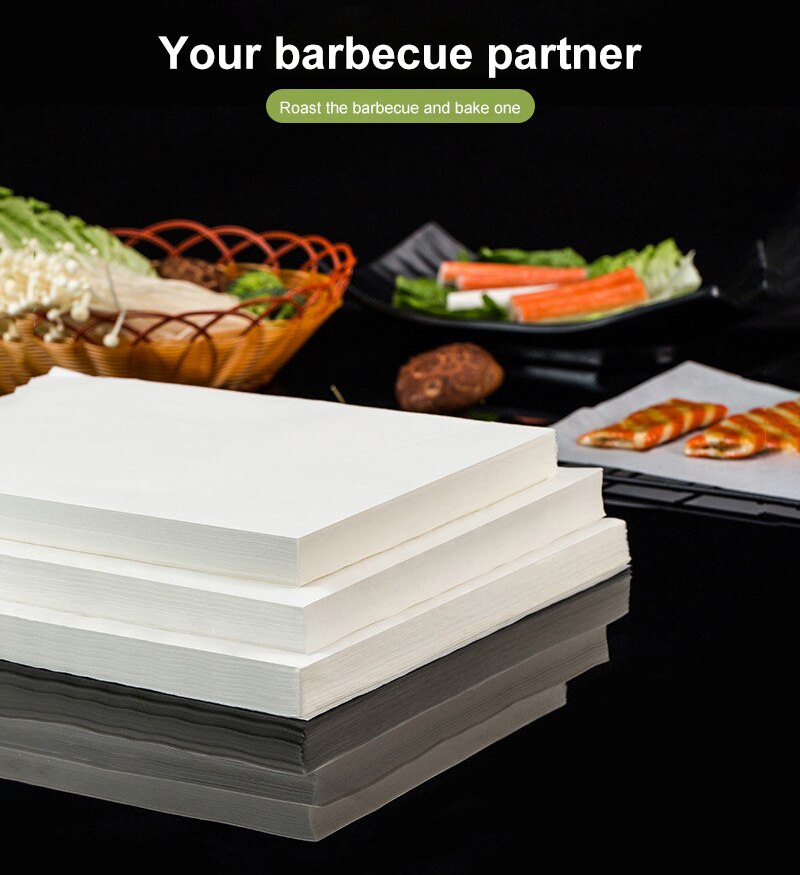 Papel absorbente de aceite para alimentos, 1 caja de papel de cocina japonés que absorbe el aceite, para sándwich, comida frita