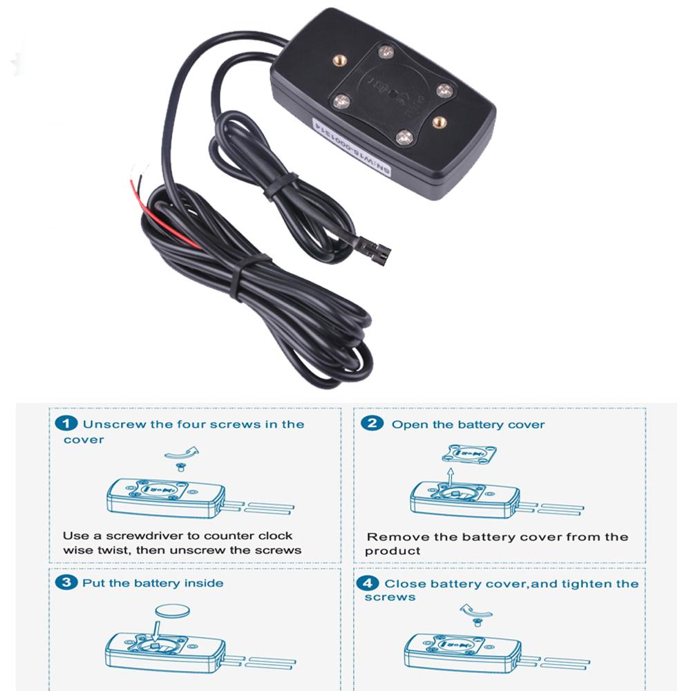 Medidor de temperatura, voltímetro, reloj, SENSOR de temperatura, medidor de voltaje para motocicleta, moto de nieve, Atv, motor de barco