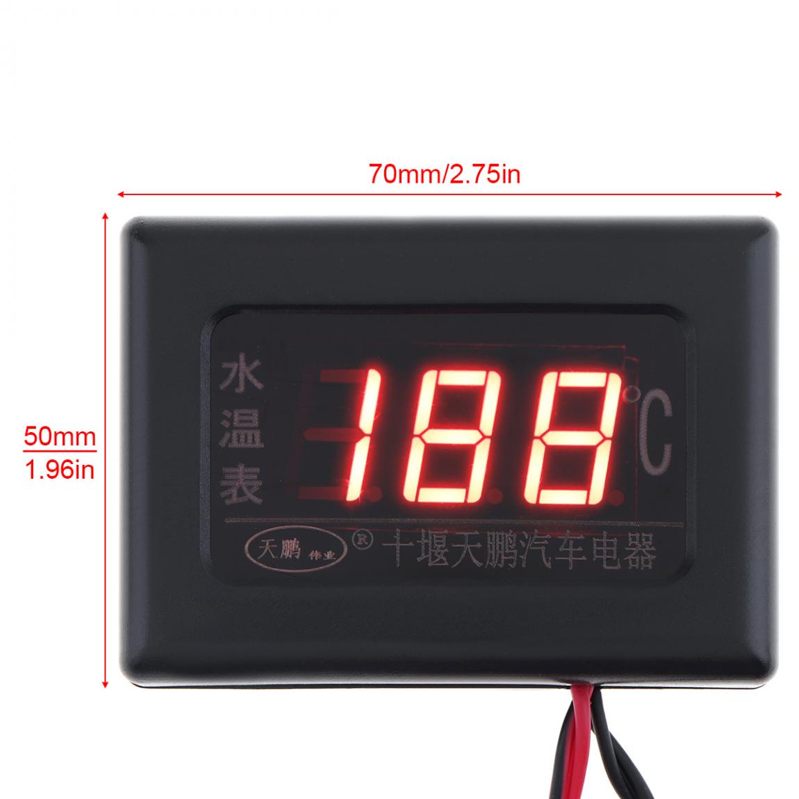 YWBL-WH Capteur De Température De L'eau Pour Moteur 3/8 NPT 3W 6-24V 103 ℃ En Laiton Pour 38°C ~ 120℃, Capteur De Température Et D'Humidité