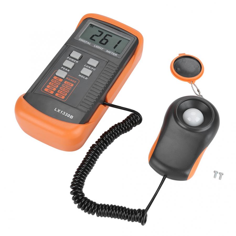 LX1330B Professionelle Digitale Lux Meter LCD Display Licht Meter 0,1 zu 200,000Lux /FC Licht Meter hohe genauigkeit Illuminometer