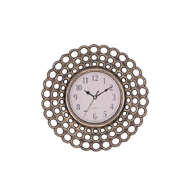Saat Wandklok Klok Klok Relogio De Parede Duvar Saati Horloge Murale Relogio De Parede Decorativo Vintage Quartz Klokken Klok: Donker Kaki