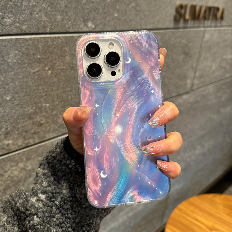 Bling Glitter Starry Butterfly Gradient Case For iPhone 15 Pro Max 14 13 11 12 16 Plus Shockproof Protective Back Cover