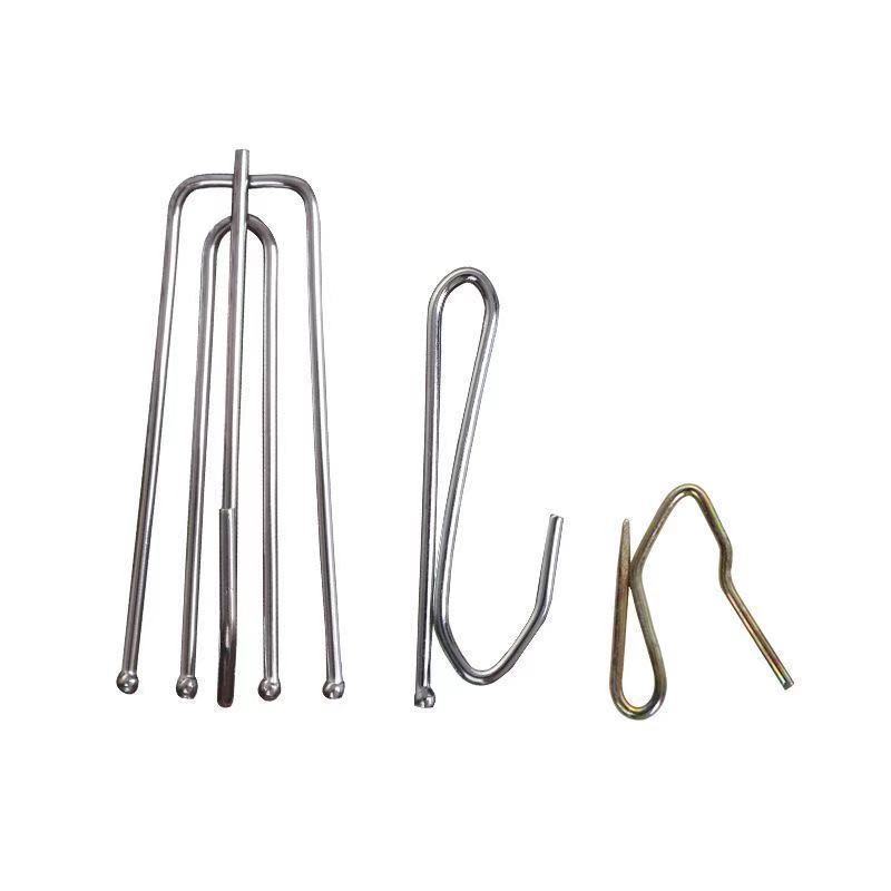 Gancho de cinta de cortina de Metal, ganchos de anillo de tela de cortina de cuatro tenedores, accesorios de bricolaje para el hogar, 15 Uds.