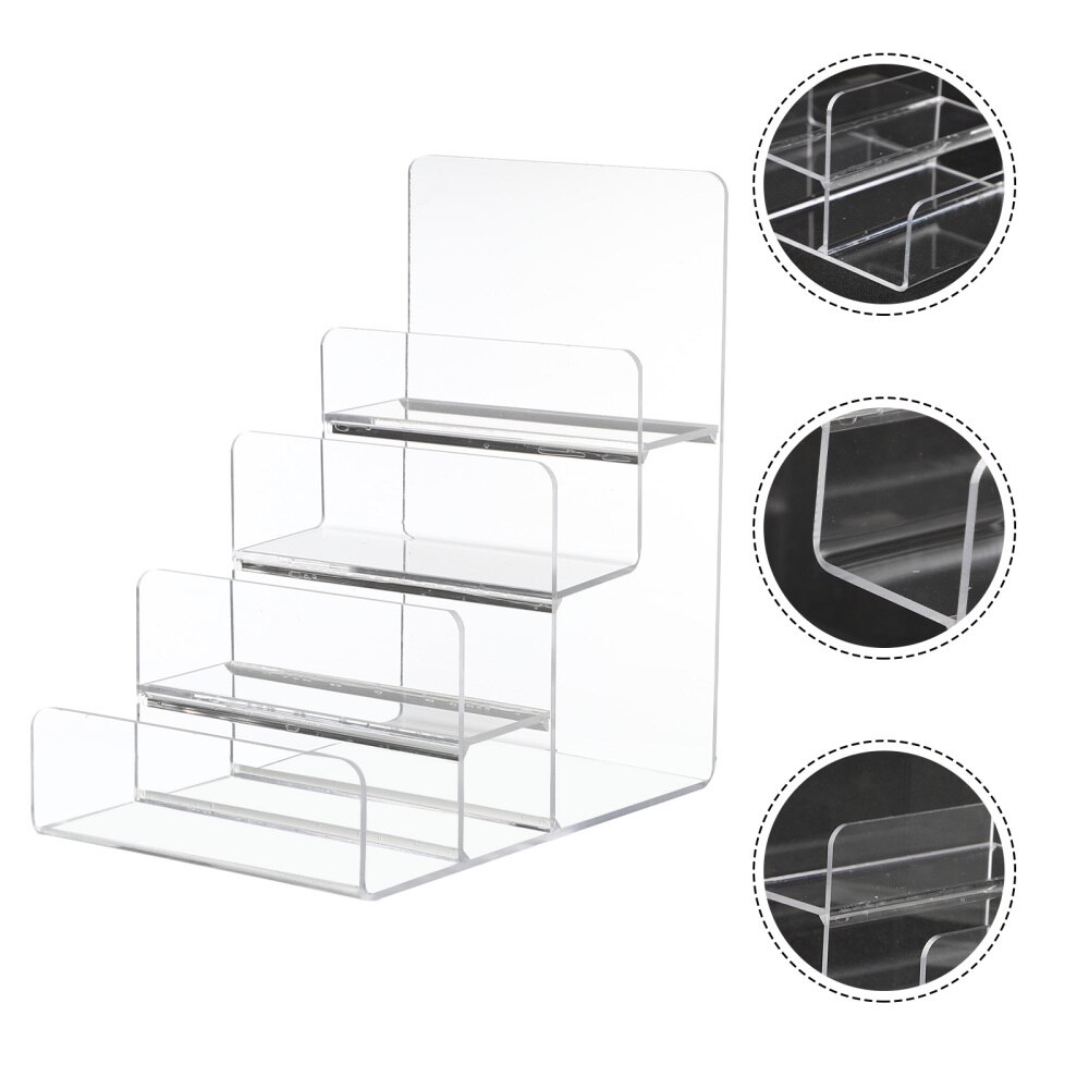 1Pc Acrylic Trapezoidal Storage Rack Wallet Rack M... – Grandado