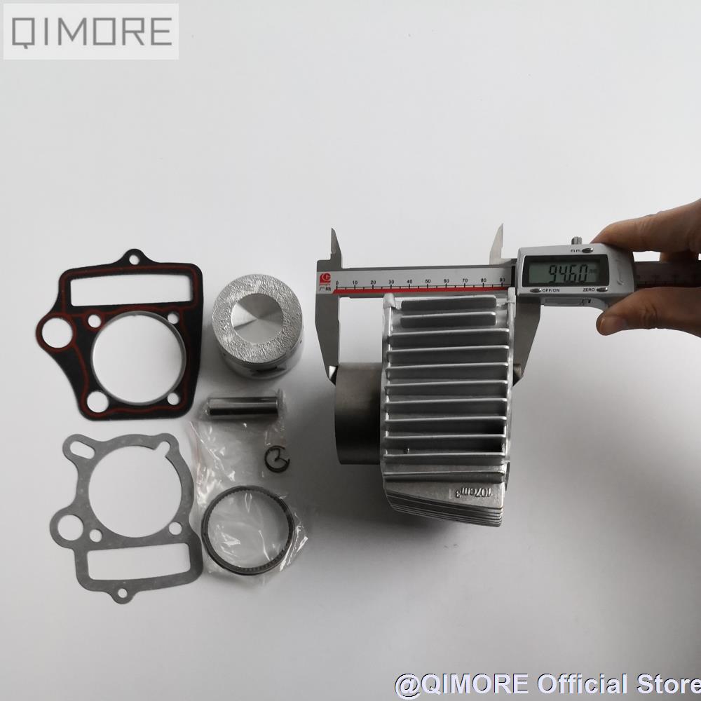 54mm 125cc Aluminum big bore kit / Cylinder set for Dirt Bike C100 C110 JH110 DY100 DY110 ZS110 152FMH (Mark remains 107cm3)