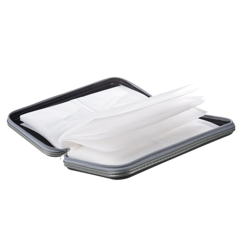 2X 80 Disc Album CD DVD Carry Cover Case Wallet Storage Holder Bag Hard Box - Black