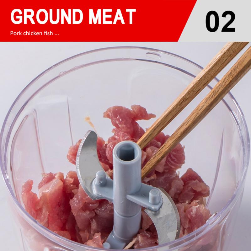 1 Pcs Manual Food Cutter Crusher Press Manual Food Cutter Processor For Fruit Vegetables Meat Kitchen Tool Mini Food Chopper