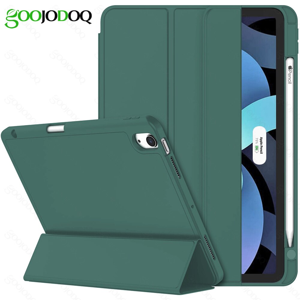 For iPad Air 4 Case for iPad Air Case for iPad Mini 6 Smart Silicone cover with Pencil Holder funda A2567 A2568 A2569