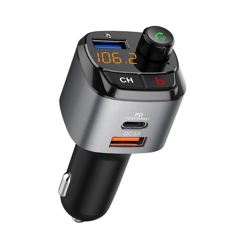 Auto Bluetooth Draadloze Adapter Fm-zender MP3 Radio Muziekspeler Auto Kit Met Handsfree Bellen En 3 Usb lader