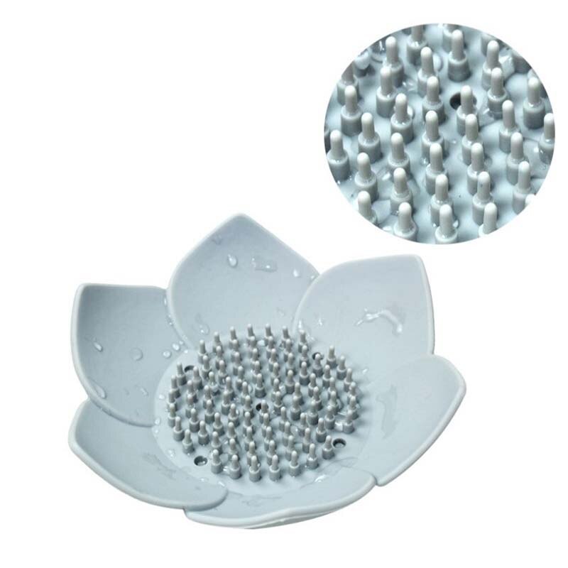 1pc siliconen afdruipbakjes, zeepbakjes, lotusvormige houder, draagbare zeepbakjes, antislip zeepbakjes, badkameraccessoires