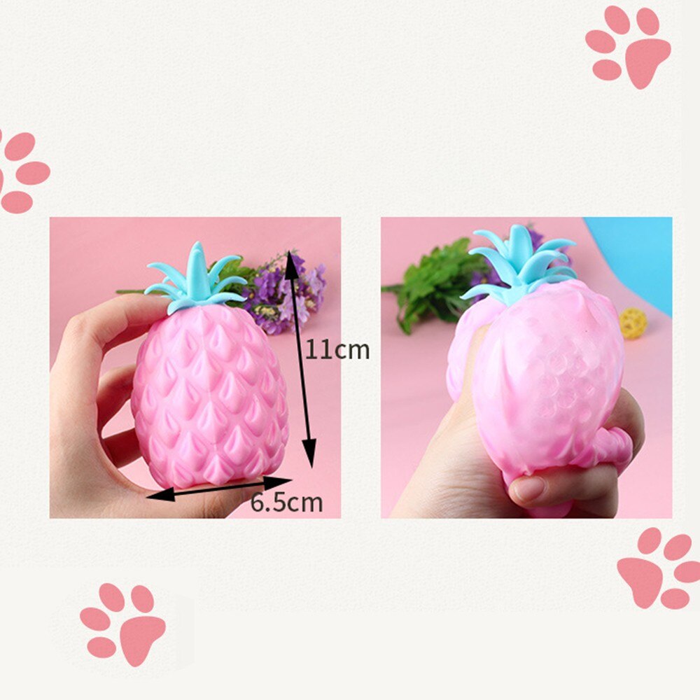 1PC nette Ananas bilden Finger druck Linderung spielzeug kreative quetschen Ball freundlicher erwachsene spielzeug