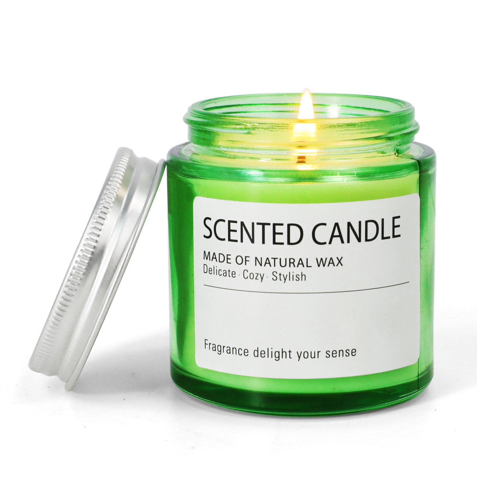 Contenedor de fabricación de velas de aromaterapia artesanal, vela de aromaterapia casera, tarro de vela blanca, taza de vela de nicho, frasco de vidrio, Cactus: larger 7x9cm