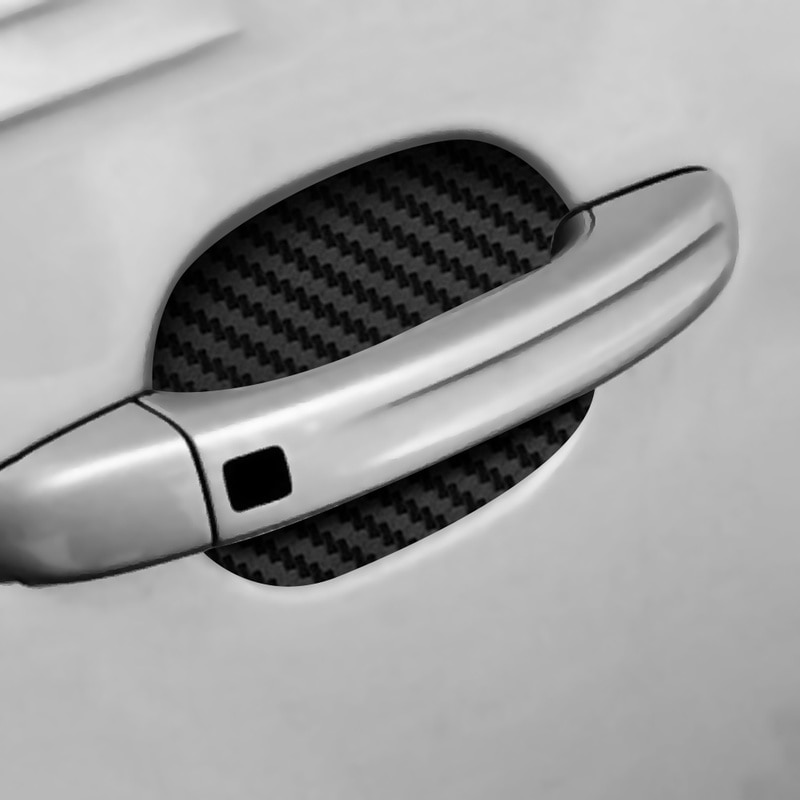 4 stk bil klistermærker beskytter dørhåndtag bildør klistermærke ridsefast dæksel automatisk håndtag beskyttelsesfilm