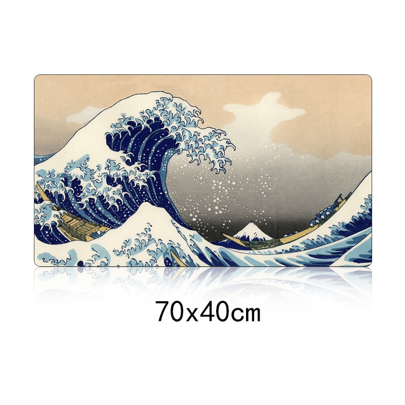 Japan The Great Wave of Kanagawa Art Mouse Pad Large Computer Gaming Mousepad Gamer XL Rubber Otaku Keyboard pad Laptop Desk Mat