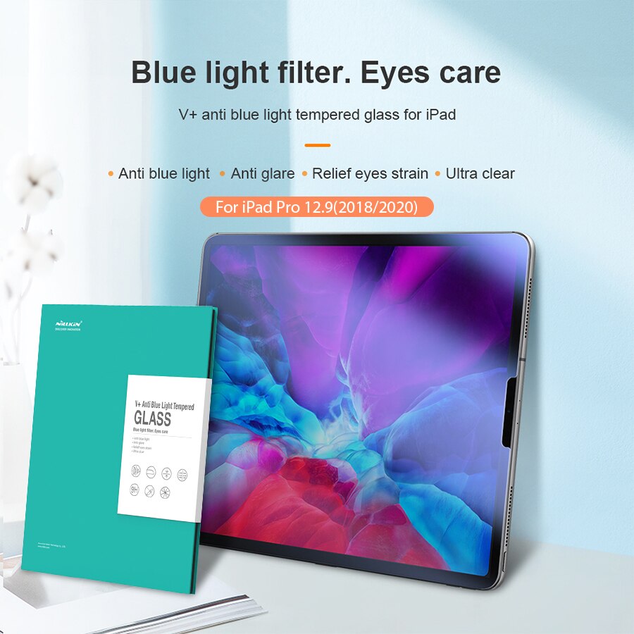 NILLKIN For iPad Pro 11 case Magnetic PU Leather Flip Cover PC back cover smart for iPad Pro 12 9 case with Protector: Glass Protector 12