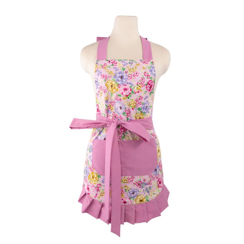 Retro Kitchen Apron Woman Flirty White Apron Frosted Cupcake Striped Polka Dot Ruffled Salon Avental de Cozinha Divertido: (9)