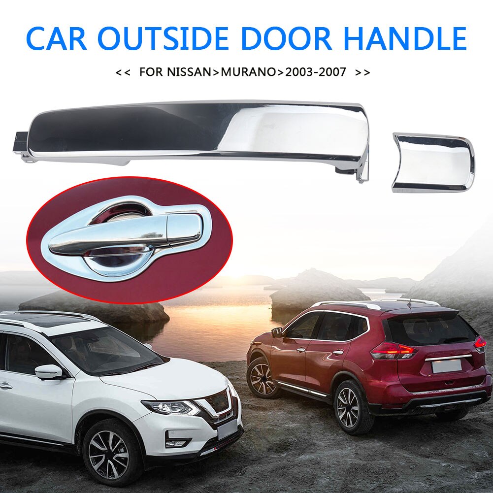 Bil utvendig dørhåndtak krom plast utvendig ytter ytter dørhåndtak for nissan murano rogue select infiniti  fx35 fx45