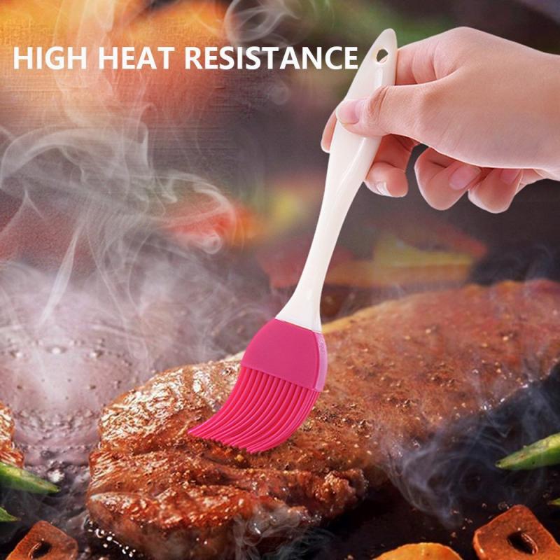 Multi Color Silicone Basting Pastry Brush Oil Brushes For Cake Bread Butter Baking Tools Kitchen Safety BBQ Brush