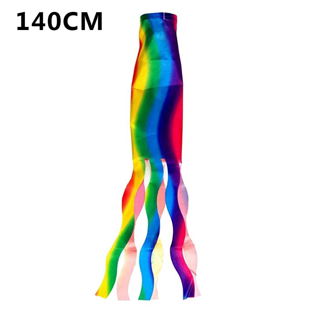 Regenbogen Fahnen Windsack Festivals Caravan Camping Decor Windsack Hängende Dekoration Rot Orange Gelb Grün Blau Lila: 140cm