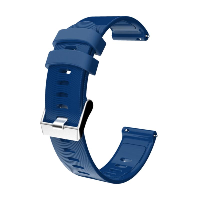 Vervanging Watch Band Sport Siliconen Armband Strap Band Voor Garmin Vivoactive 3 / Forerunner 245 Smart Horlogeband Accessoires: dark blue