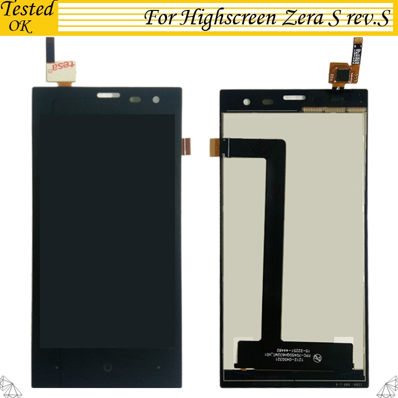4.5 inch Voor Highscreen Zera S (rev. s) Lcd-scherm + Touch Screen Digitizer Getest Werken Montage Onderdelen
