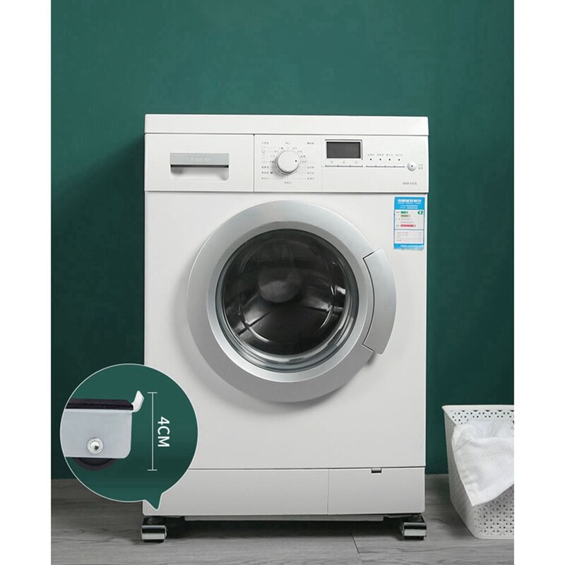 Washing Machine Stand Movable Adjustable Refrigerator Base Mobile Roller Bracket Universal Appliances Furniture Movers