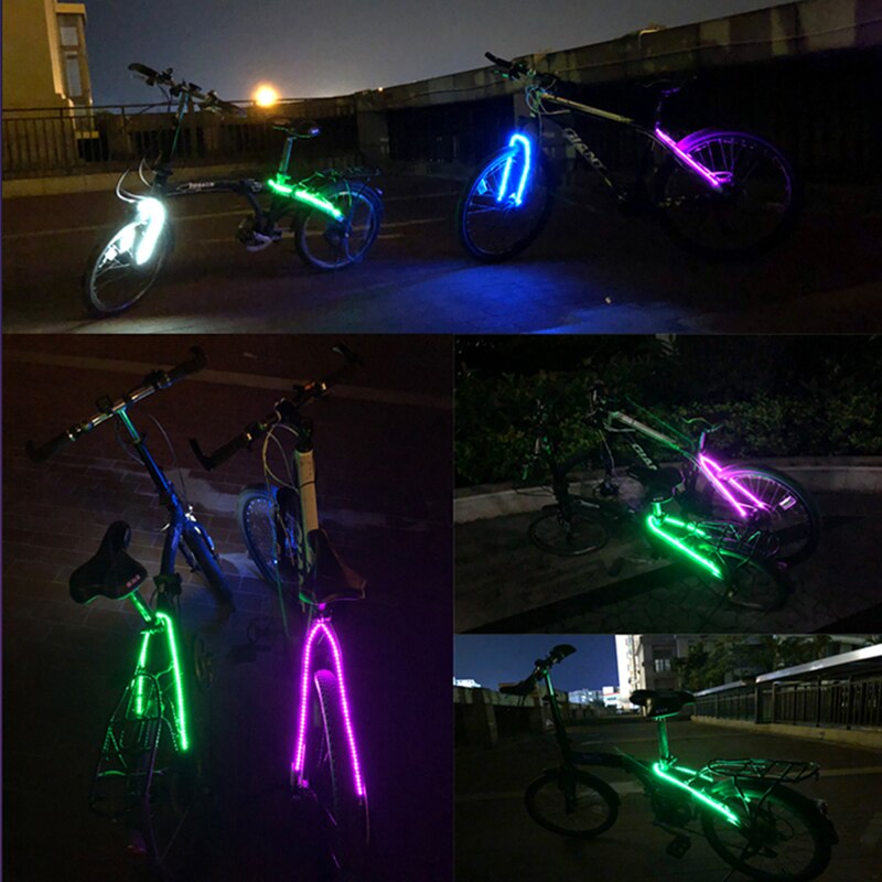 Luz trasera decorativa para bicicleta de 70 LED, resistente al agua, tira de luces para ciclismo, luz intermitente de advertencia de seguridad, accesorios para bicicleta