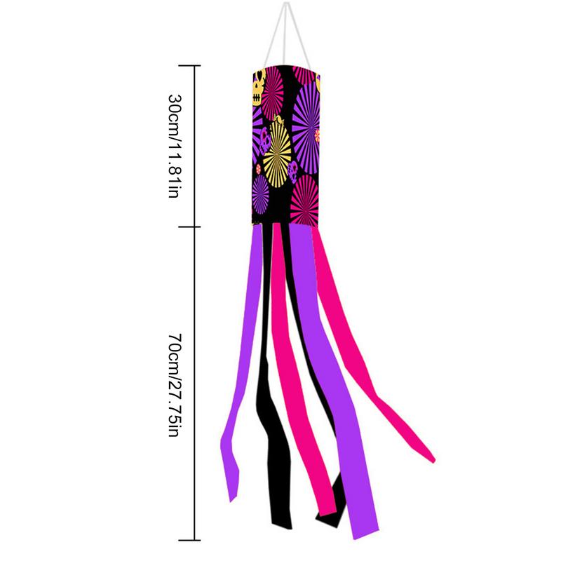 Halloween Windsock Flag Halloween Wind Lamp Ghost Sock Decorations Outdoor 39 In Compact Size Ghost Windsocks Decorations