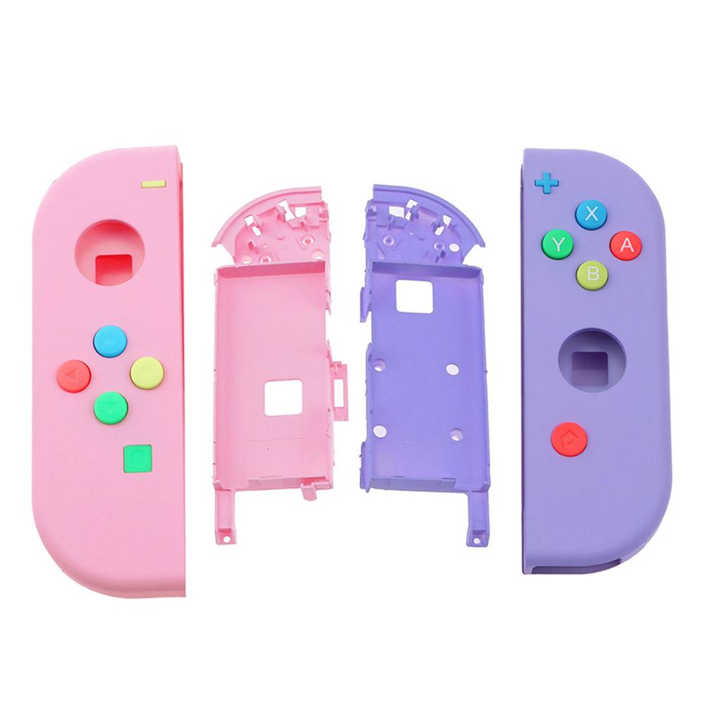 JCD 1set Replacement Housing Hard Shell Skin Case for Nintend Switch NS Joy-Con Controller Green Faceplate Cover for joycon: A B