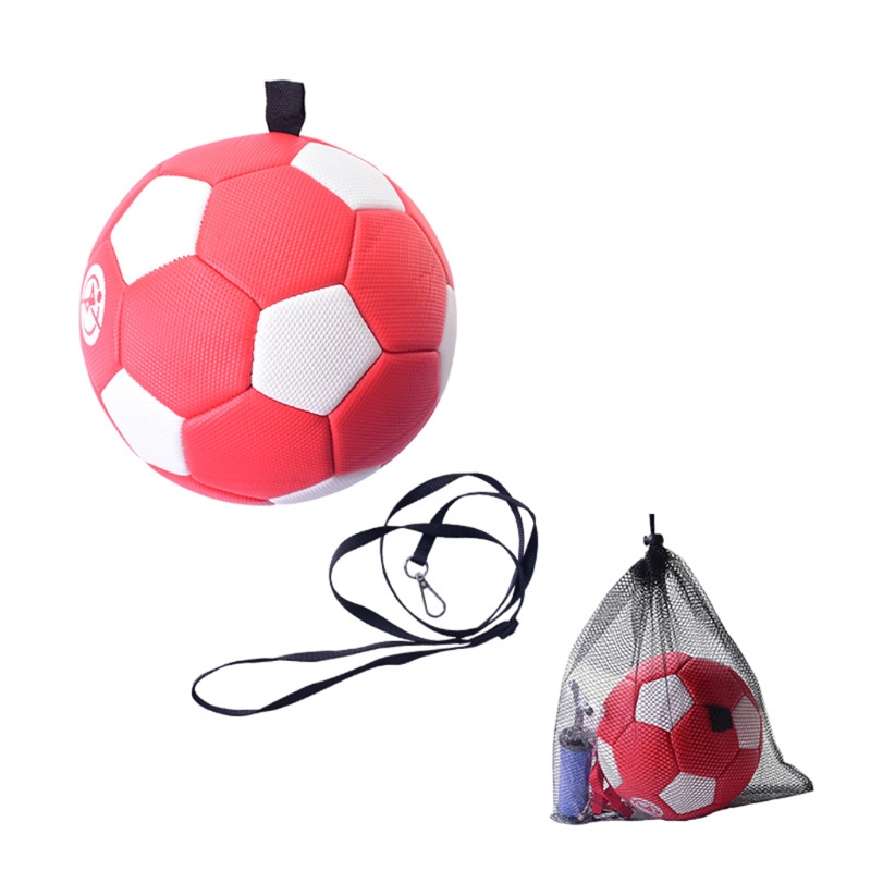 Soccer Kick/Throw Training, Football Solo Practice Training Aid for Juggling, Foot Control, Kicking Practice Set