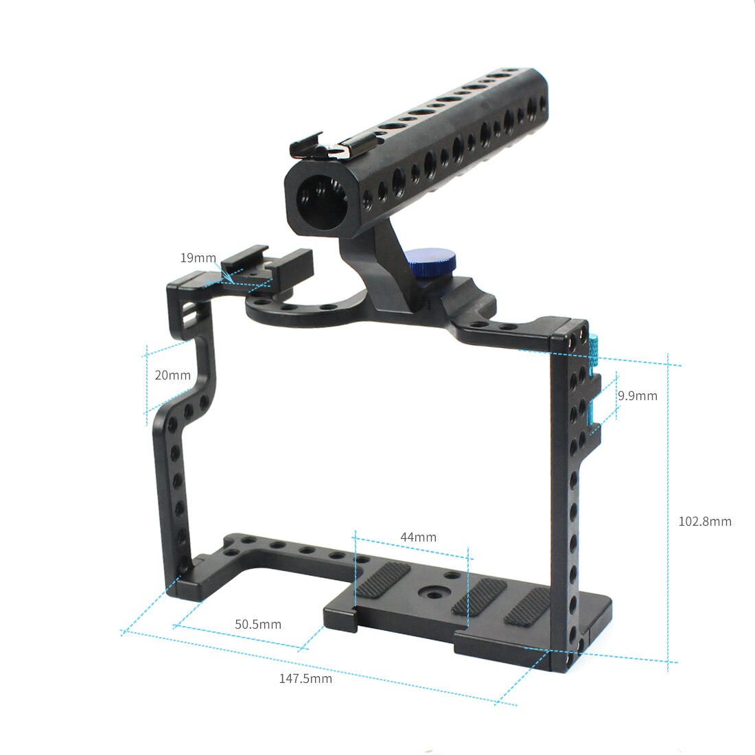 Support de caméra SLR en Aluminium, poignée pour Panasonic Lumix GH4 /GH5 support d&#39;objectif montage système sans miroir: NO Logo