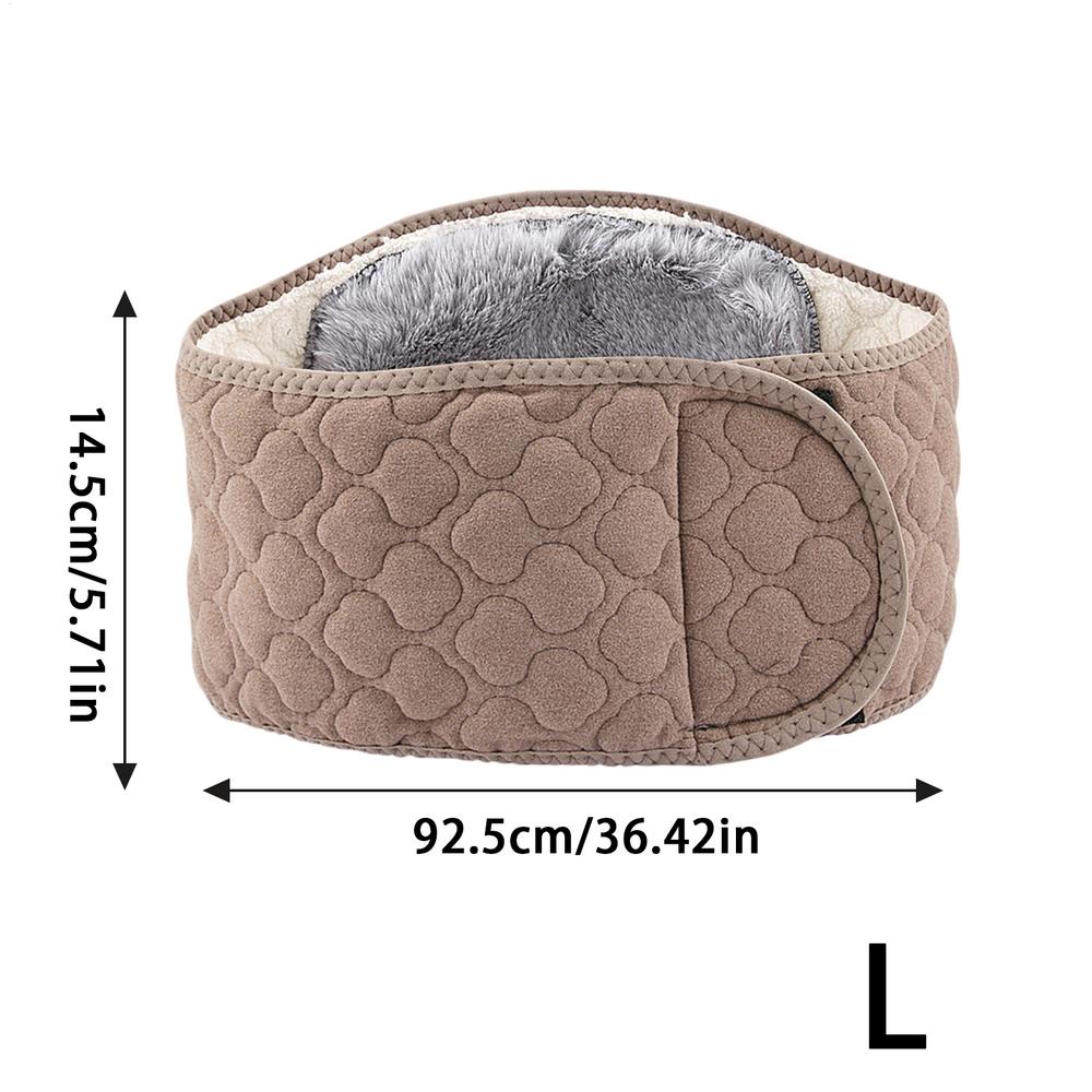 Cinto de cintura quente térmico de pelúcia aquecedor de cintura confortável volta mais quente cinto para homens mulheres inverno quente cintura cinto elástico: Vermelho