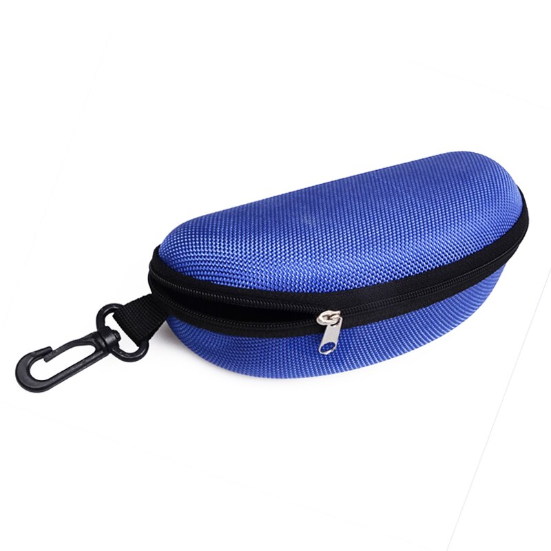 11 Kleuren Zonnebril Leesbril Draagtas Hard Zipper Box Travel Pack Pouch Blauw Licht Blokkeren Bril Case: Blue