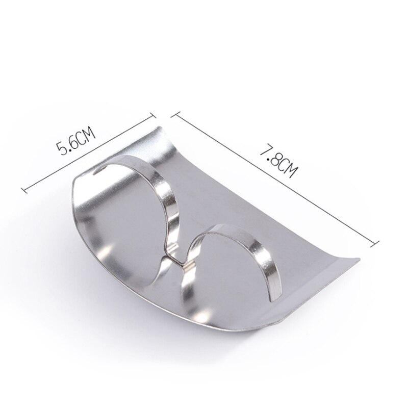 1Pcs Stainless Steel Finger Protector Anti-cut Finger Guard Kitchen Tools Safe Vegetable Cutting Hand Protecter Kitchen Gadgets: A