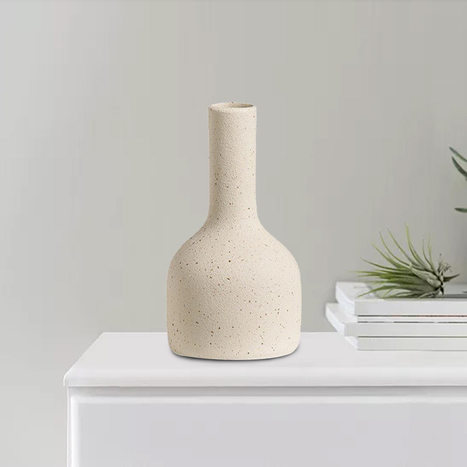 Modern Ceramic Vase Plant Pots Flower Arrangement Dry Flower Vase Flowerpot for Office Desktop Interior Living Room Decor: B