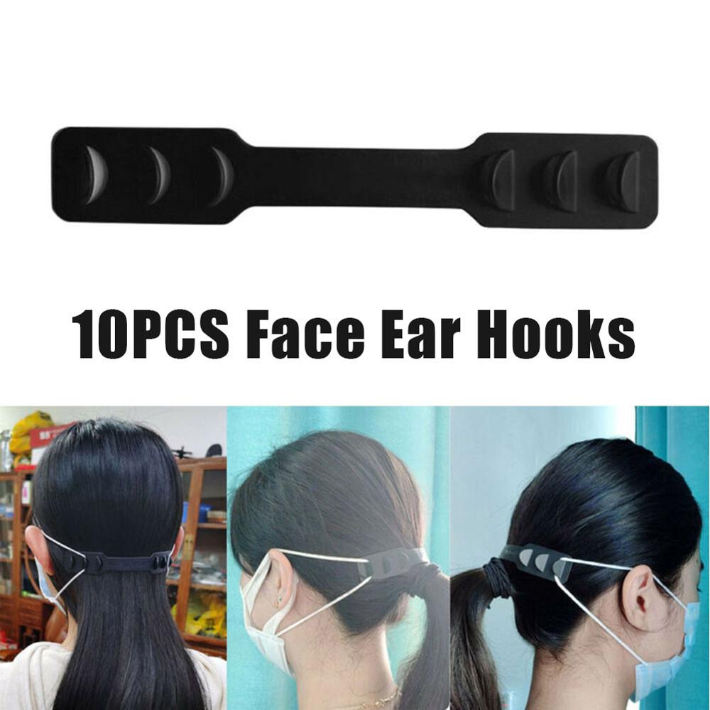 Einstellbare Anti-Unterhose Maske Ohr Griffe TPU Verlängerung Haken Gesicht Masken Schnalle Halfter Zubehör Ohrenschmerzen Verhinderungen Earmuffle Schnalle