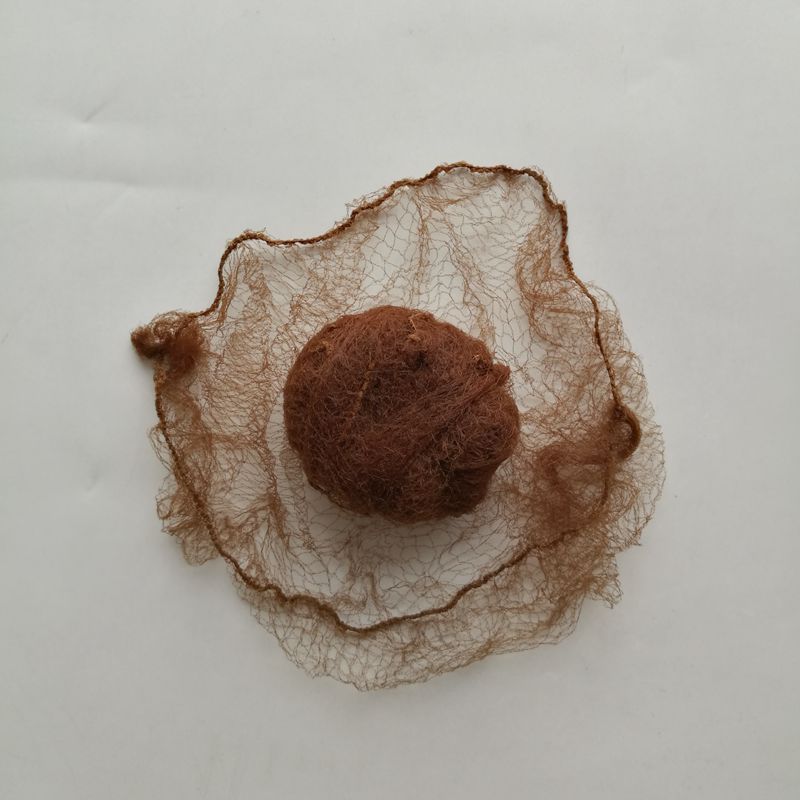 30pcs Brown Invisible Small Mesh 20 Inches Stretch Length Hair Styling Net Hair Caring Net