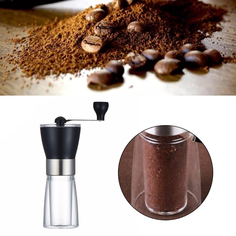 Portable Manual Coffee Bean Grinder Hand Crank Mill Tool Handheld Coffee Machine A0KC