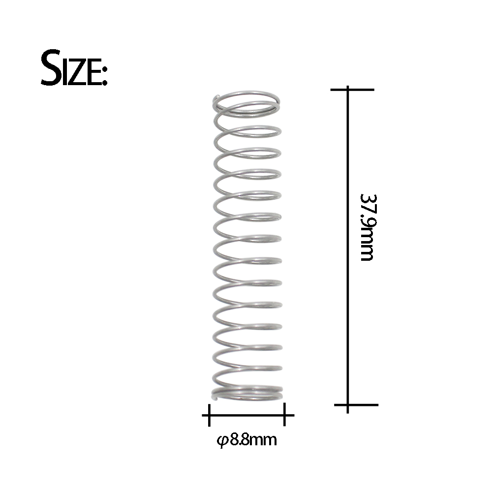 Válvula de pistón de trompeta, resorte de trompeta, botones de latón, accesorios de repuesto, 3 uds.