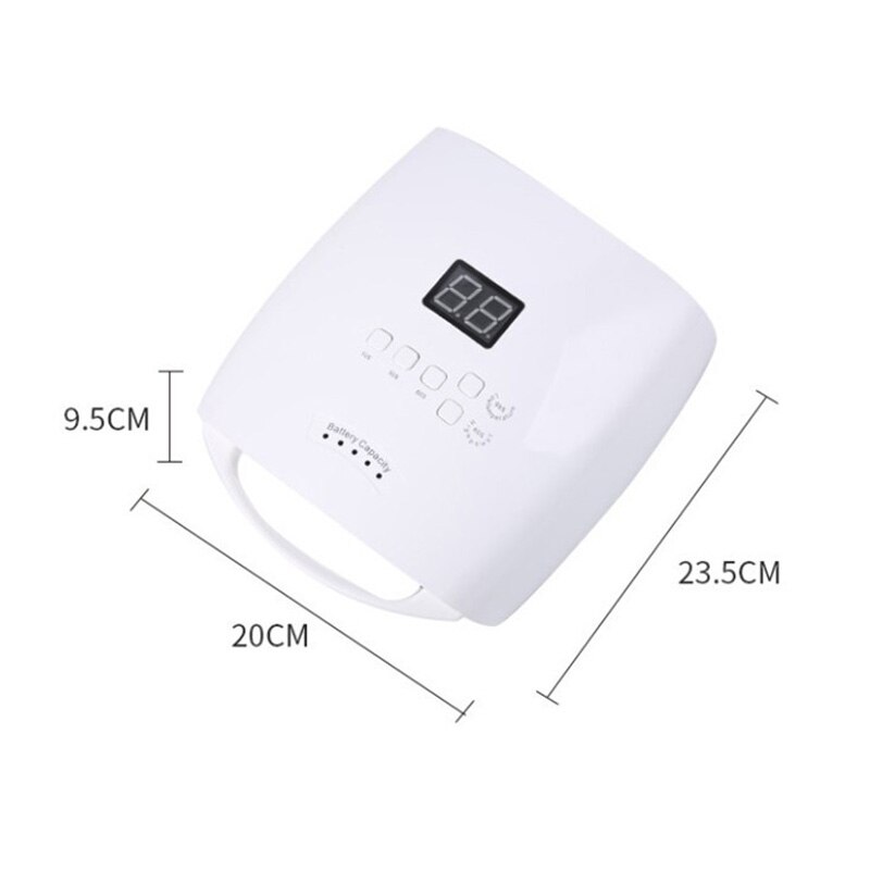 Lampe à ongles Rechargeable avec poignée, sans fil, four à ongles, boulanger, sèche-vernis à colle, manucure, lampe professionnelle à LED UV