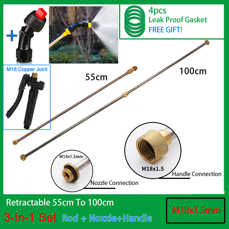 3In1 Edelstahl 1m Versenkbare Spritzstab Kupfer Stecker Outdoor Garten Spritzen Für Elektrische Hand Sprayer Zubehör: Navy Blau