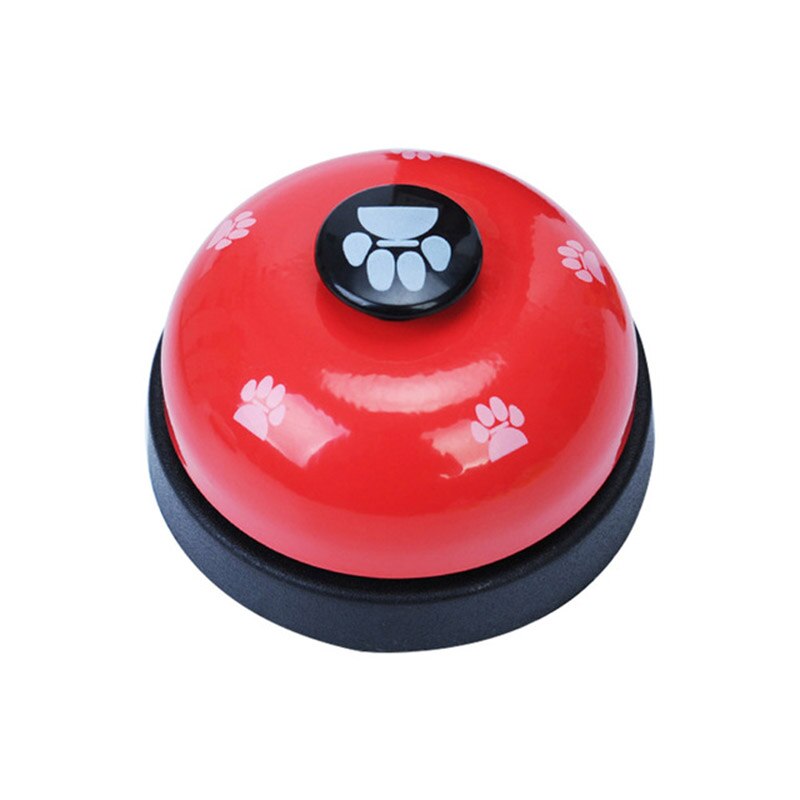 Campana de entrenamiento interactiva para perros y gatos, campana de Metal para alimentación de cachorros, suministros para entrenamiento de mascotas, juguete para mascotas: Rojo