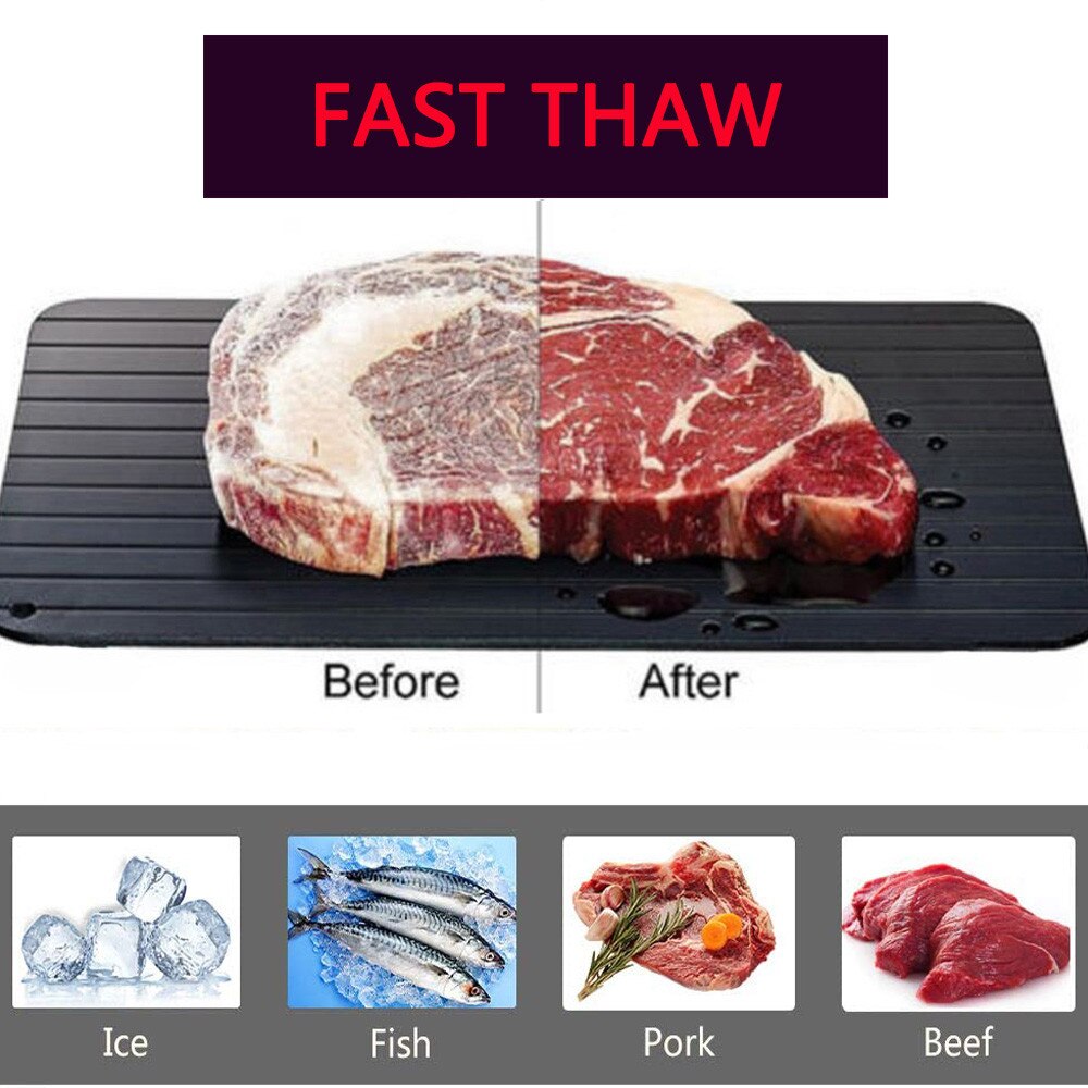Fast Defrosting Tray Thawing Chopping Board Thaw Food Fruit Steak Meat Seafood Quickly Kitchen Gadgets defrosting Tools