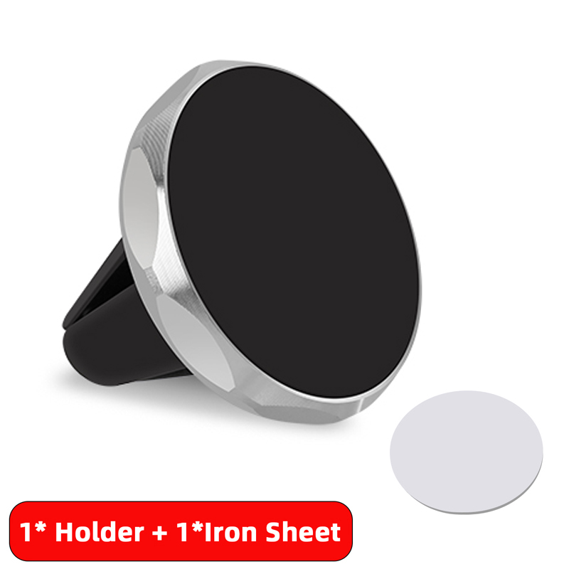 Universal Magnetic Car Phone Holder Stand in Car for All Phone for iPhone 15 Magnet Air Vent Mount Cell Mobile Phone Support GPS: Yellow