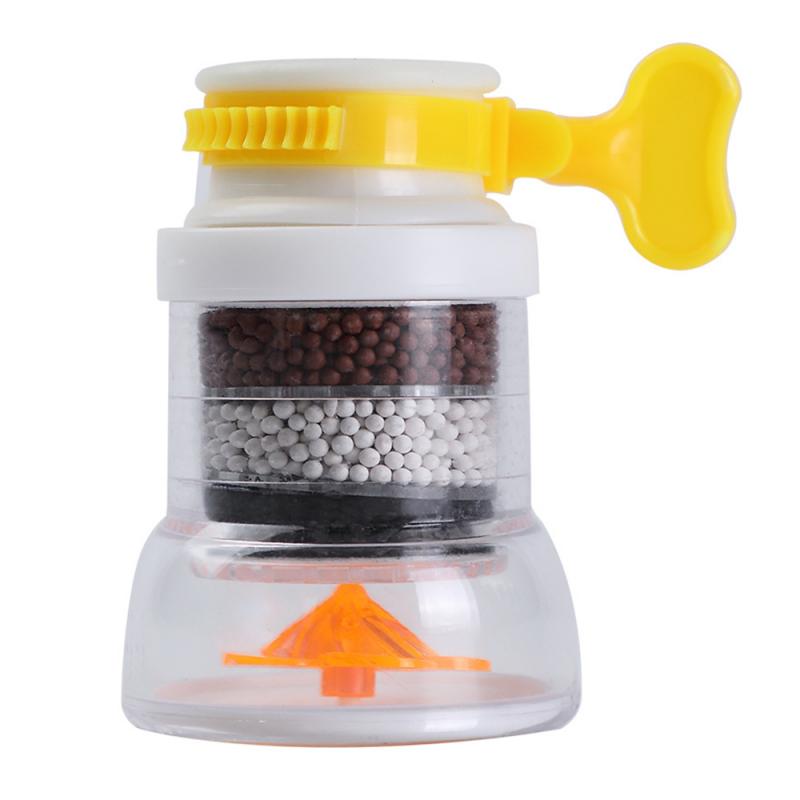 Vandhane stænkhoved anti stænk køkken bruser vandhane drejelig husholdningsforlængelse udvidelse filter vandbesparende værktøj: Orange